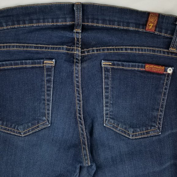 7 For All Mankind Denim - 7 For All Mankind Womens The Skinny Boot Cut Sz 26